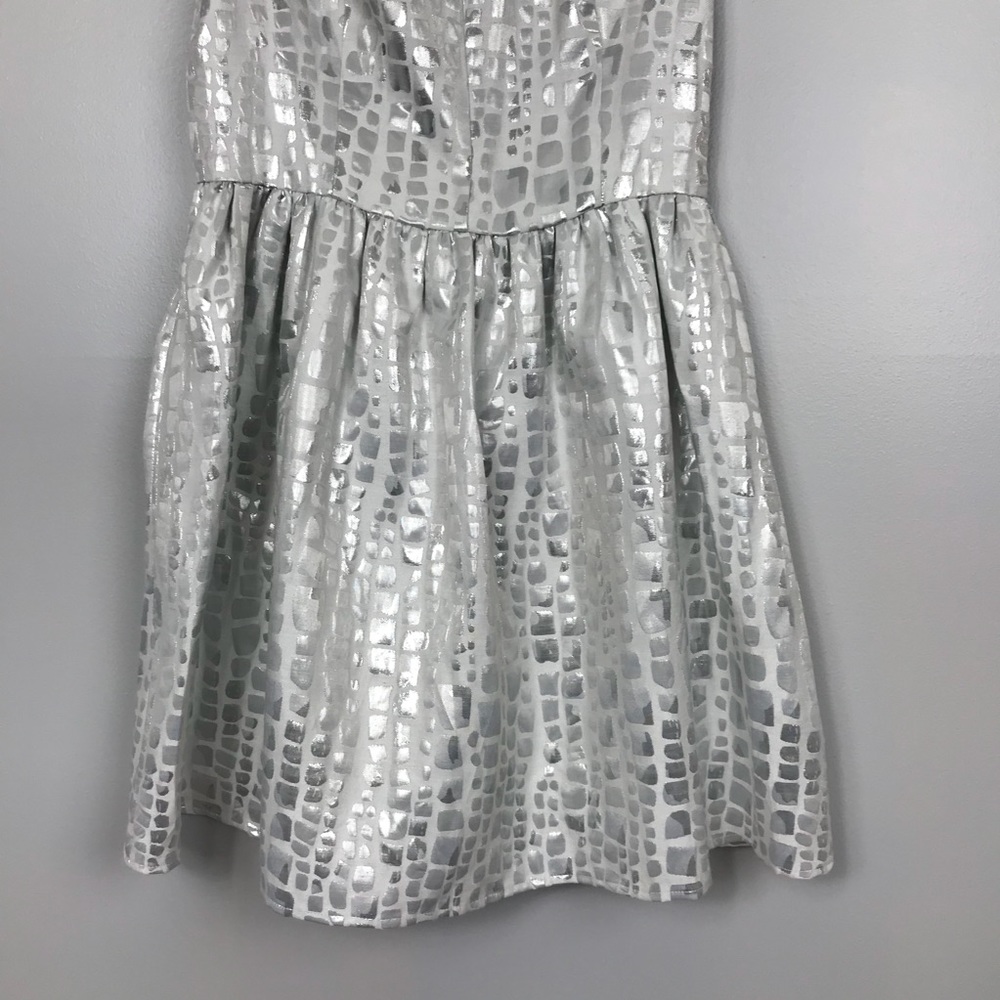 β¨HPβ¨ Mac + Jac Silver Skater Dress - Picture 3 of 8